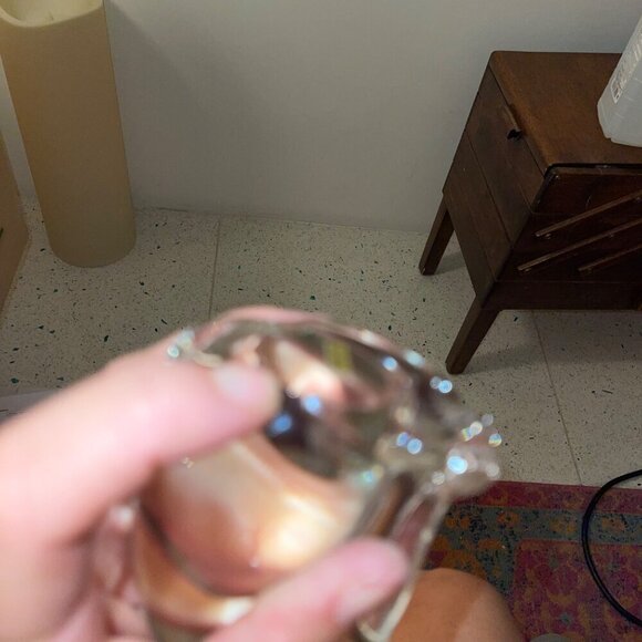 Vintage Clear Glass Cat Figure Egyptian Style 6 Inch Collection - Picture 5 of 8